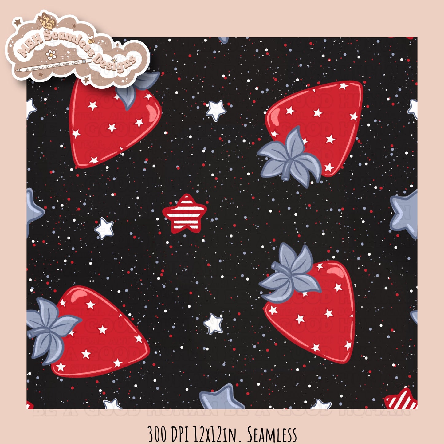 Strawberry Shortcake FOJ Coord Rainbows Seamless Pattern •Multiple Colorways