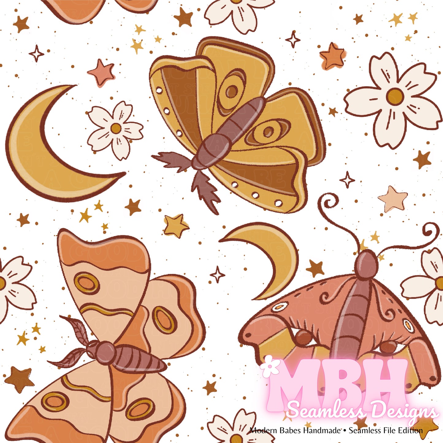 Starry Boho Moths MULTIPLE COLORWAYS