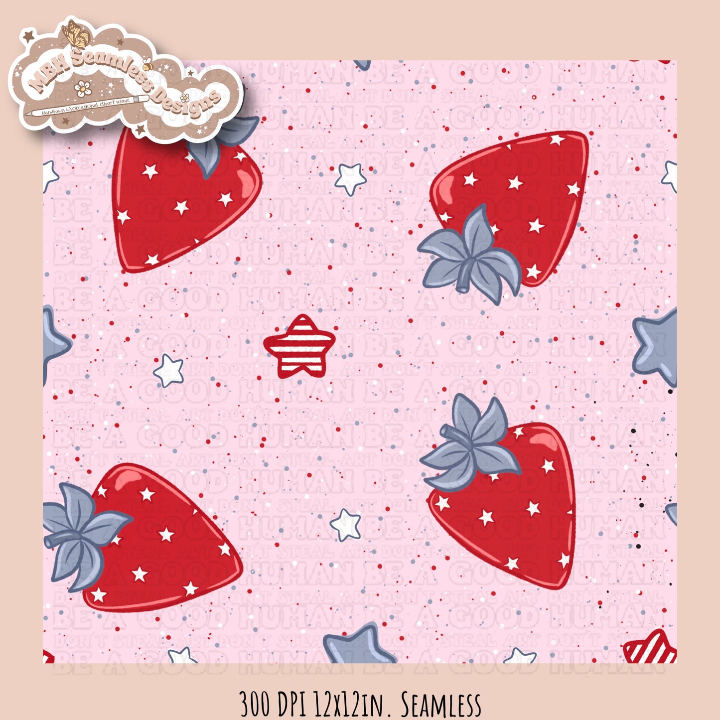 Strawberry Shortcake FOJ Coord Rainbows Seamless Pattern •Multiple Colorways