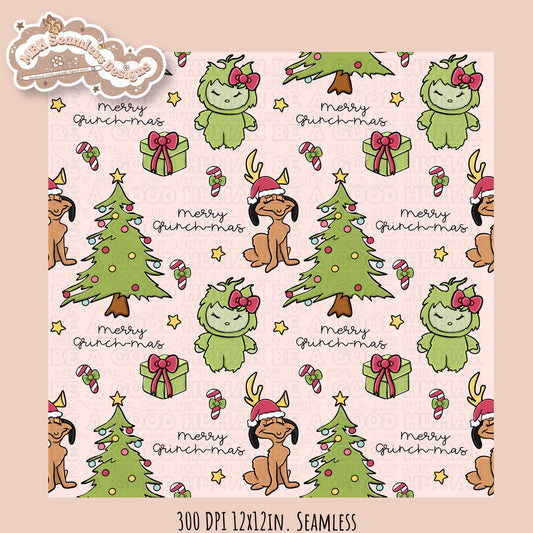 HK x Grinchmas Seamless Pattern // Assorted Colorways