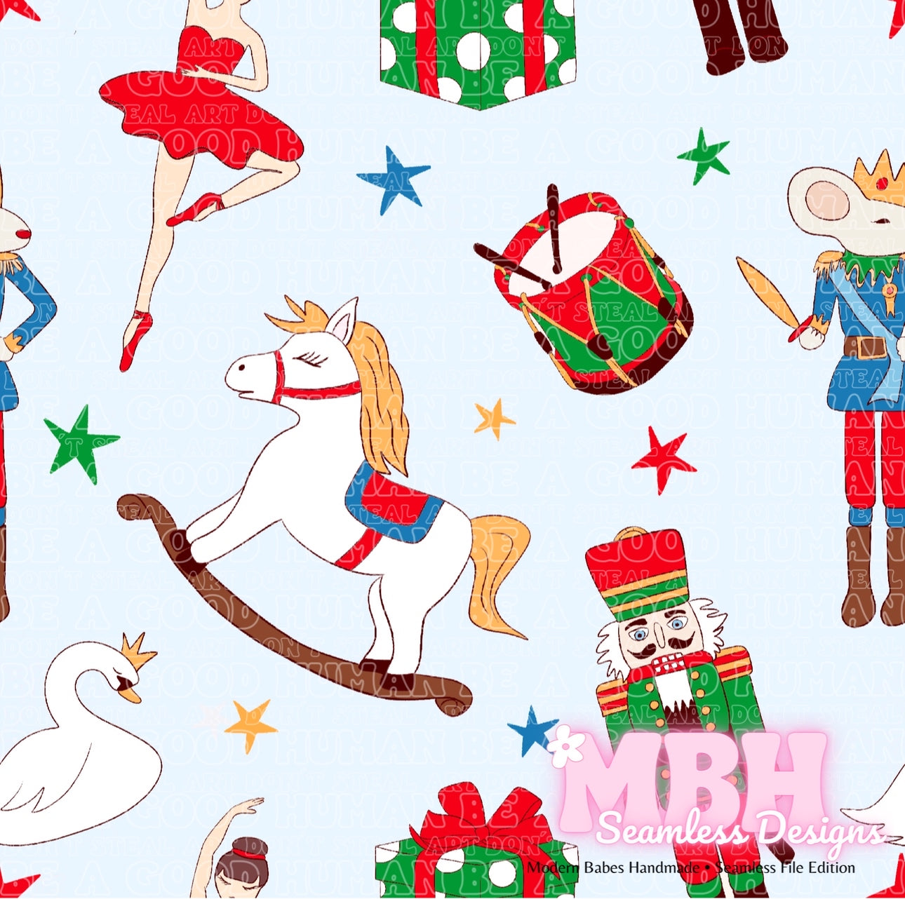 Nutcracker Seamless Pattern