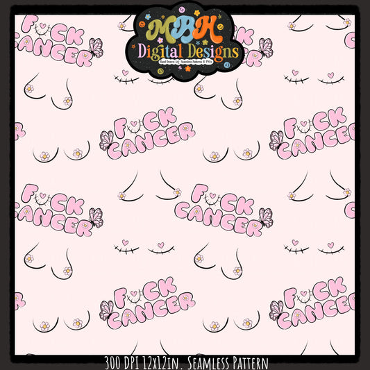 FCK Cancer Seamless Pattern