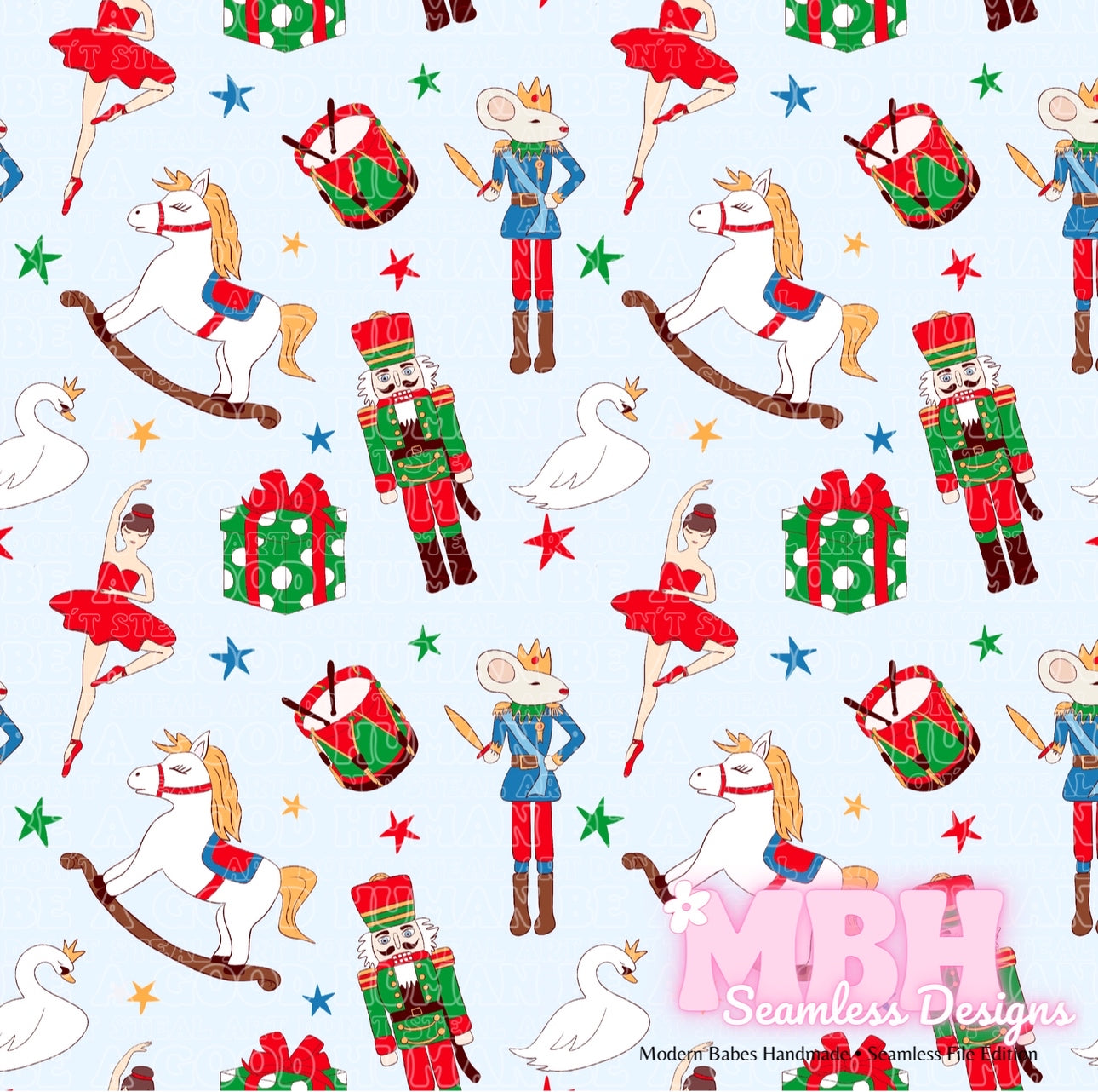 Nutcracker Seamless Pattern