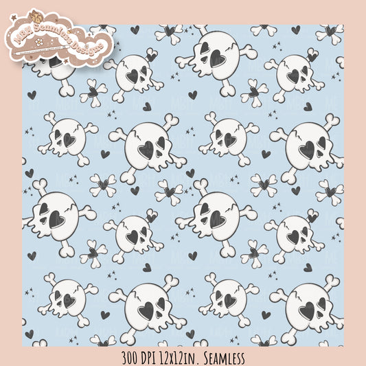 Hextober 25 • Bones Seamless Pattern // Multiple Colorway Option