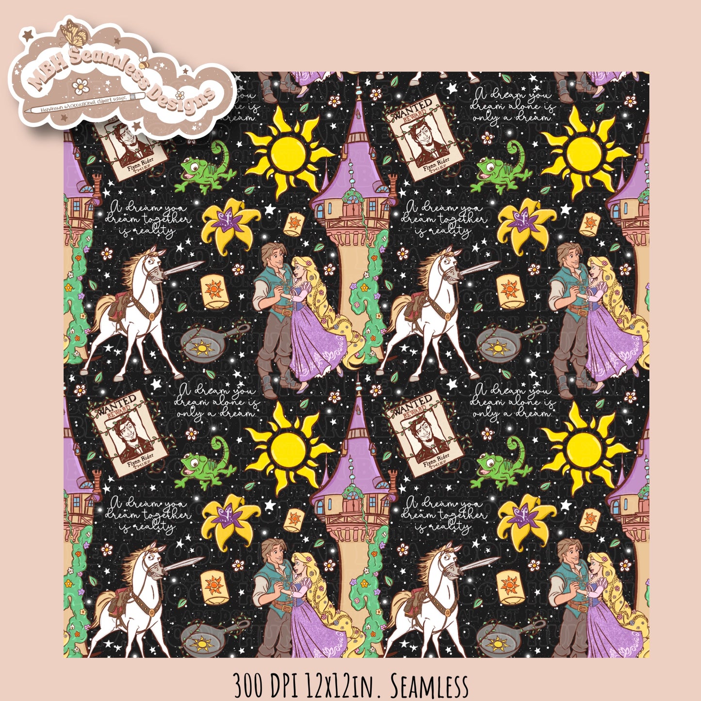 Tangled Seamless Pattern • Multiple Colorway Options