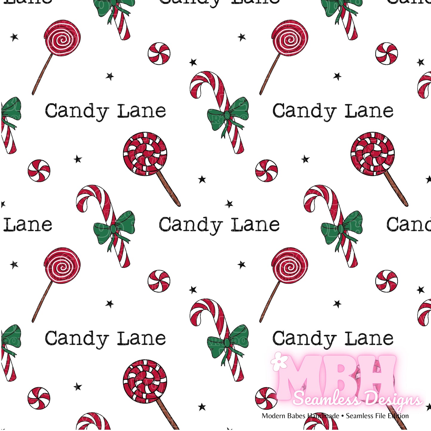 Candy Lane Seamless Pattern