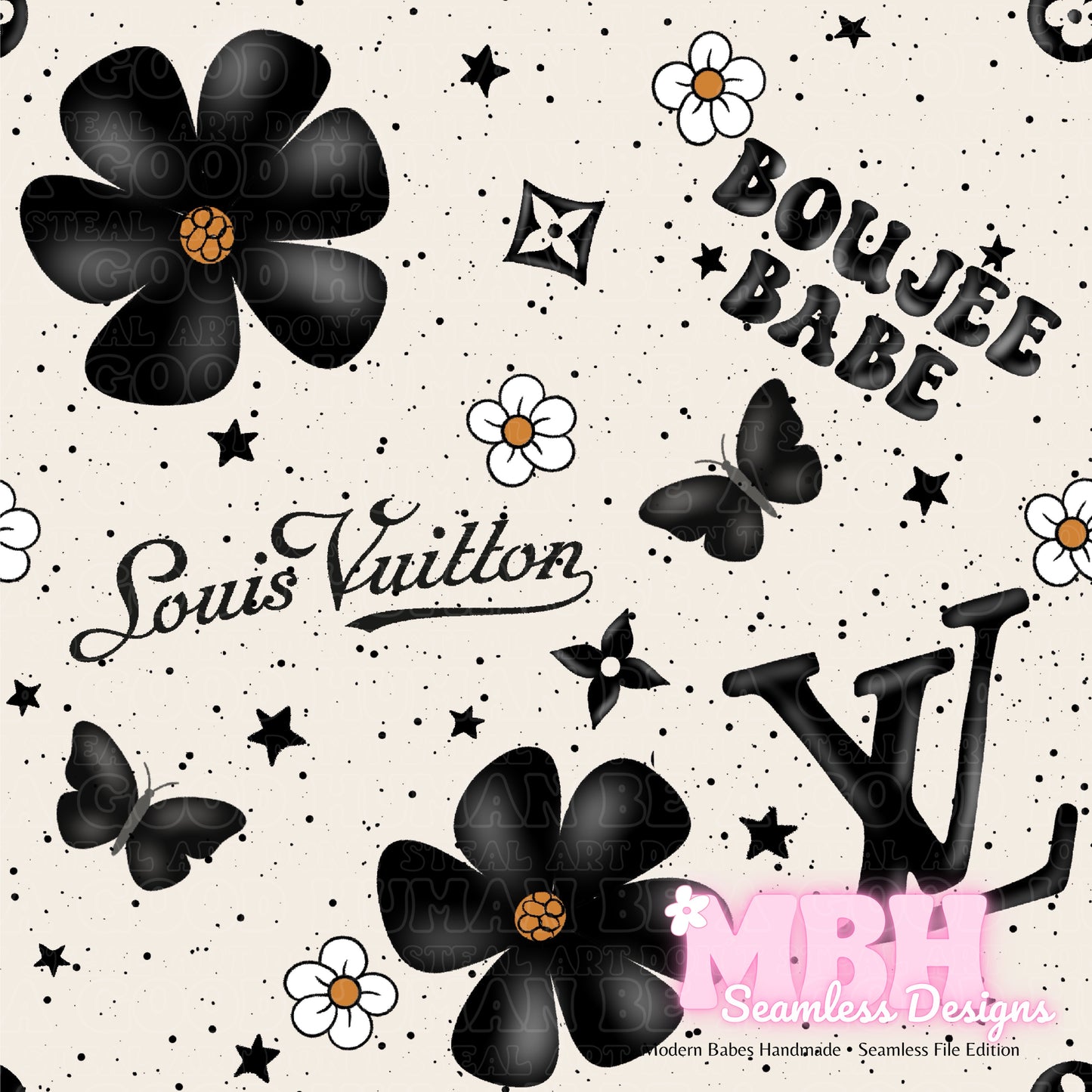 Boujee Midnight Floral Seamless Pattern MULTIPLE COLORWAYS