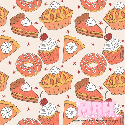 Thanksgiving Sweets Seamless Pattern