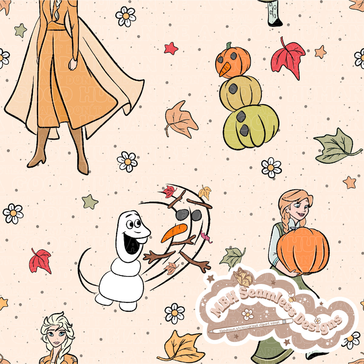 Fall Seamless Pattern Design Frozen Fall Seamless Pattern MULTIPLE COLORWAYS – MBH Seamless Designs