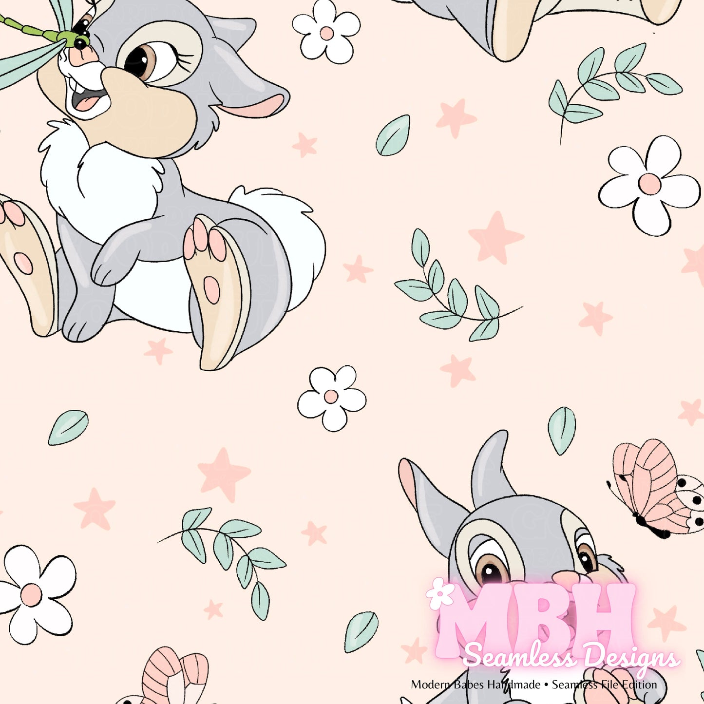 Starry Thumper Seamless Pattern Assorted Colorways