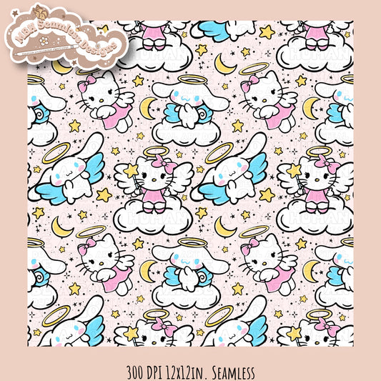 HK Cinnamroll x Angels Seamless Pattern MULTIPLE COLORWAYS