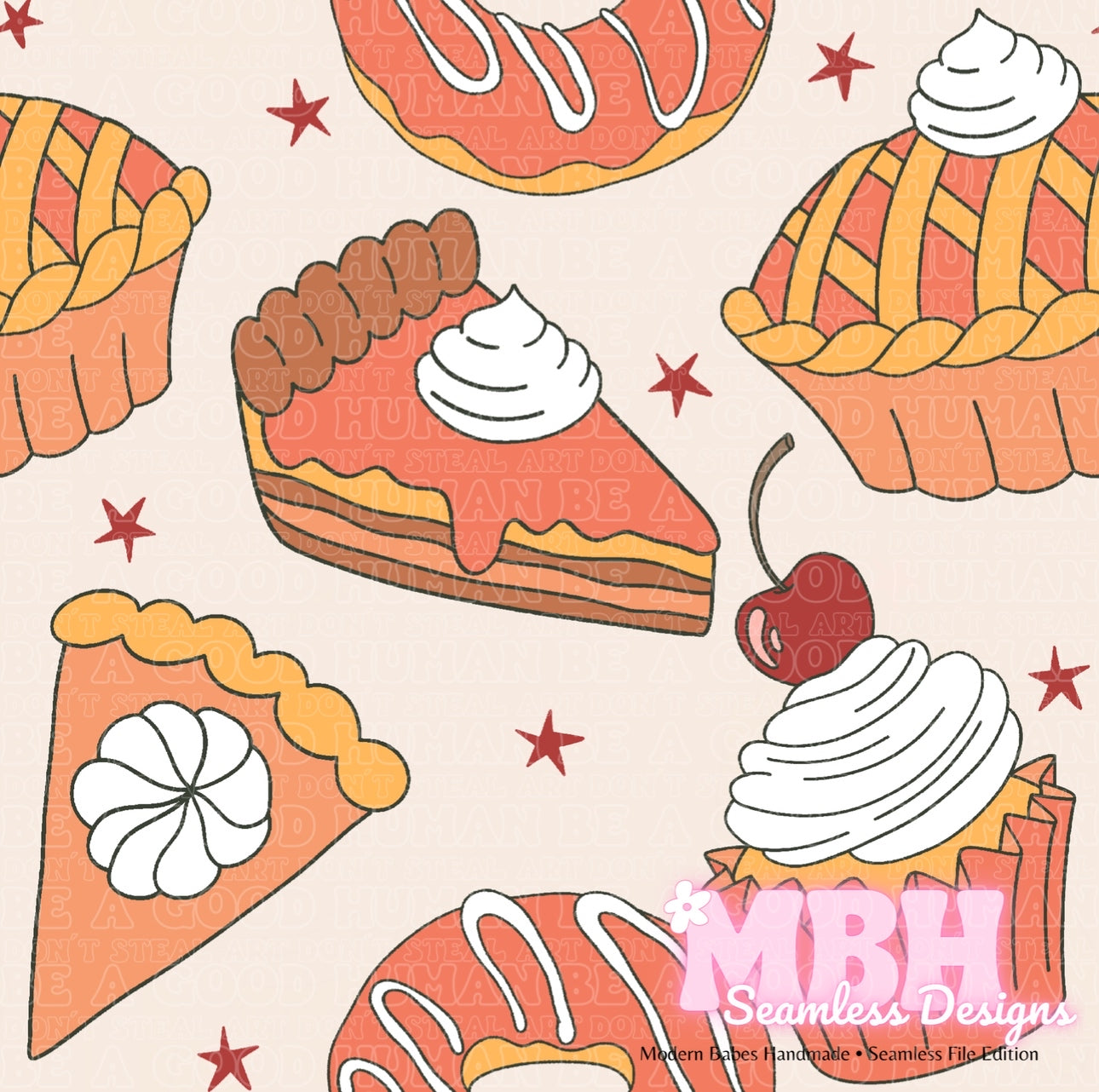 Thanksgiving Sweets Seamless Pattern