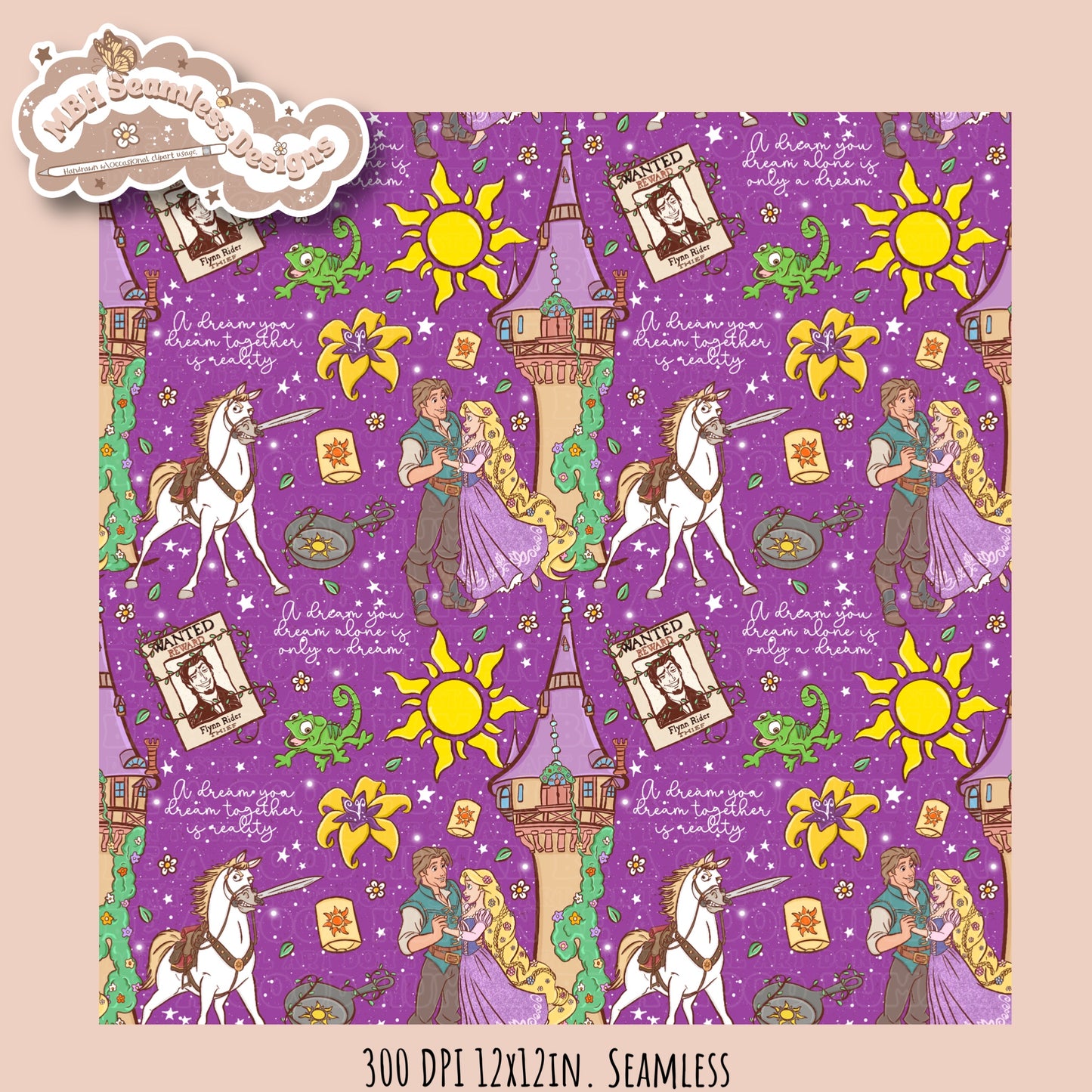 Tangled Seamless Pattern • Multiple Colorway Options