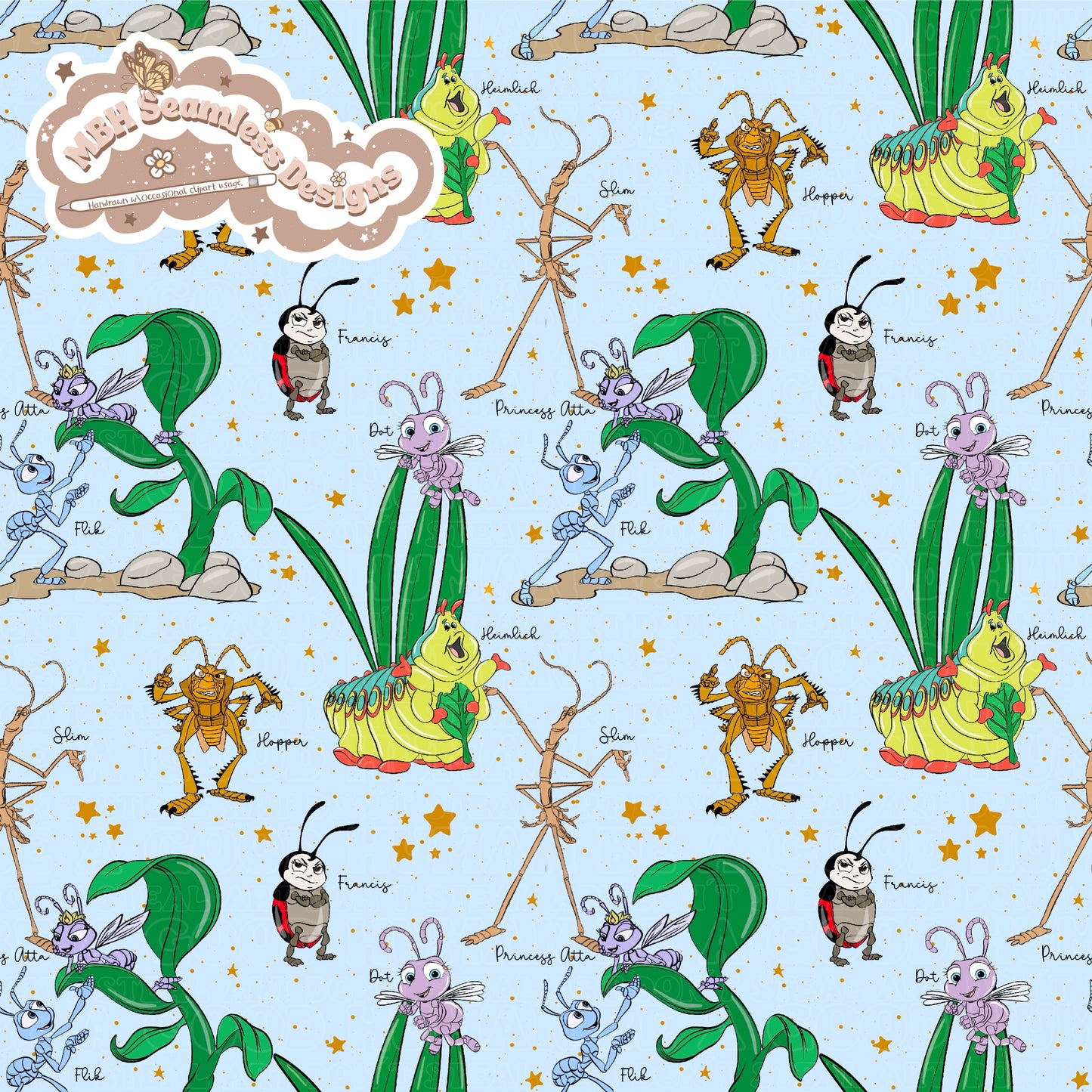 A Bugs Life Starry Names MULTIPLE COLORWAYS