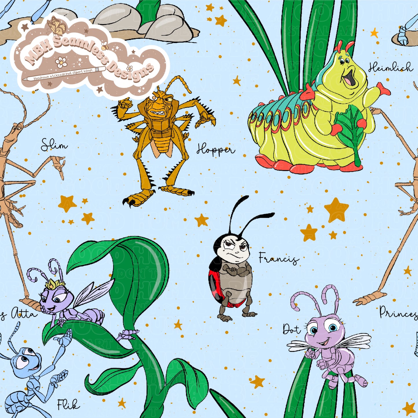 A Bugs Life Starry Names MULTIPLE COLORWAYS