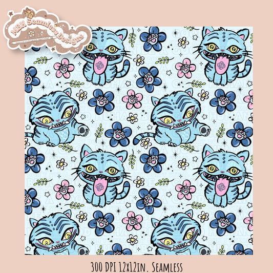 Derpy Floral Seamless Pattern // Multiple Colorway Options