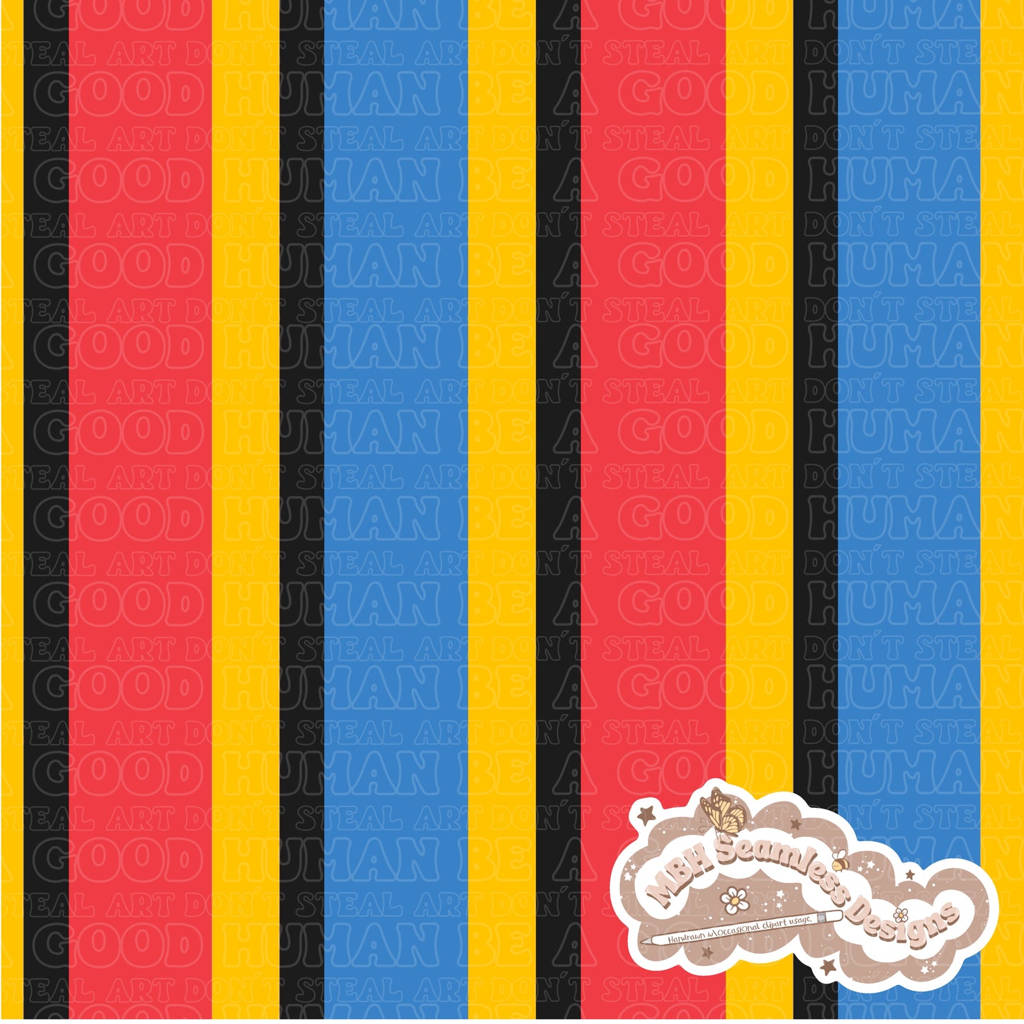 Button Eyes Circus & Coordinate Seamless Pattern & PNG