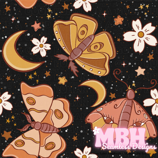 Starry Boho Moths MULTIPLE COLORWAYS