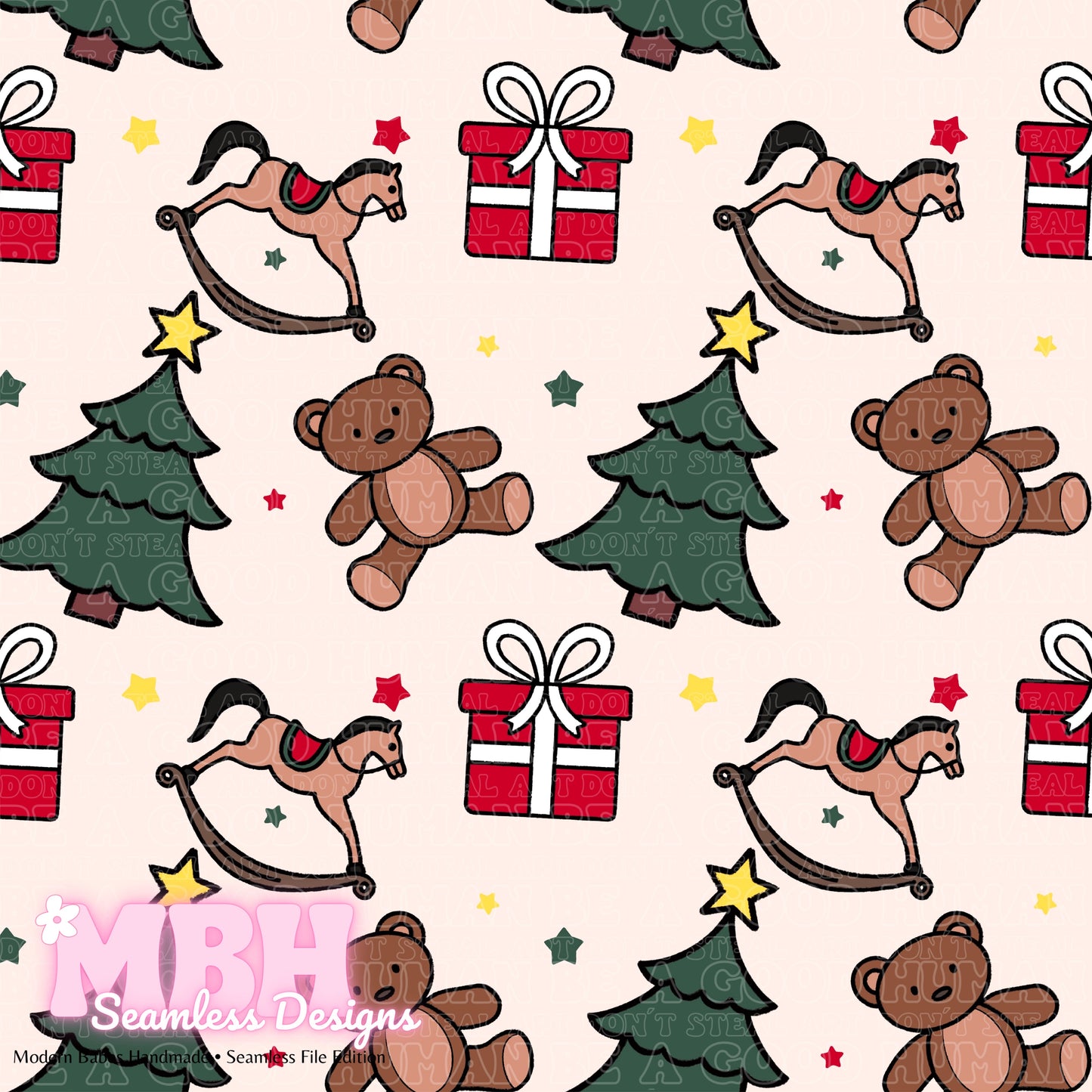 Christmas Gifts Seamless Pattern