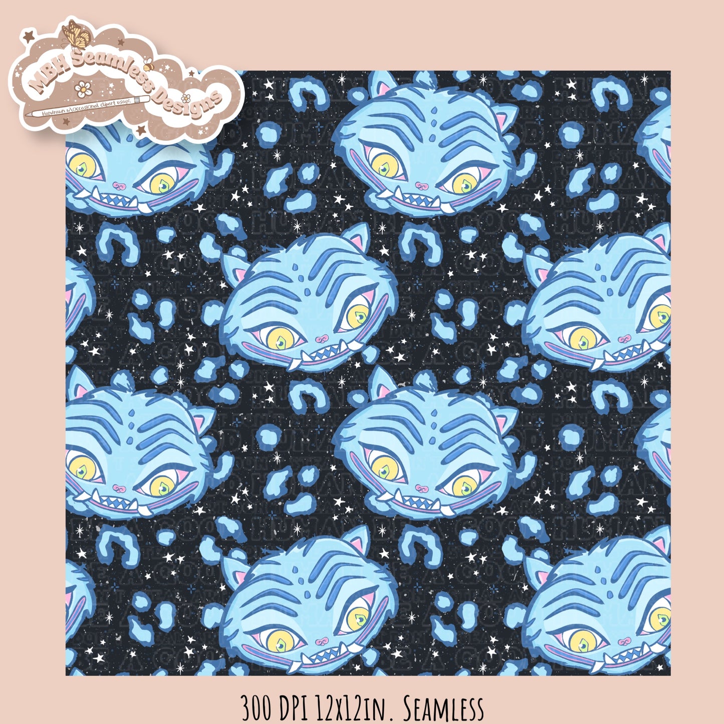Derpy Cheetah Print Seamless Pattern // Assorted Colorways