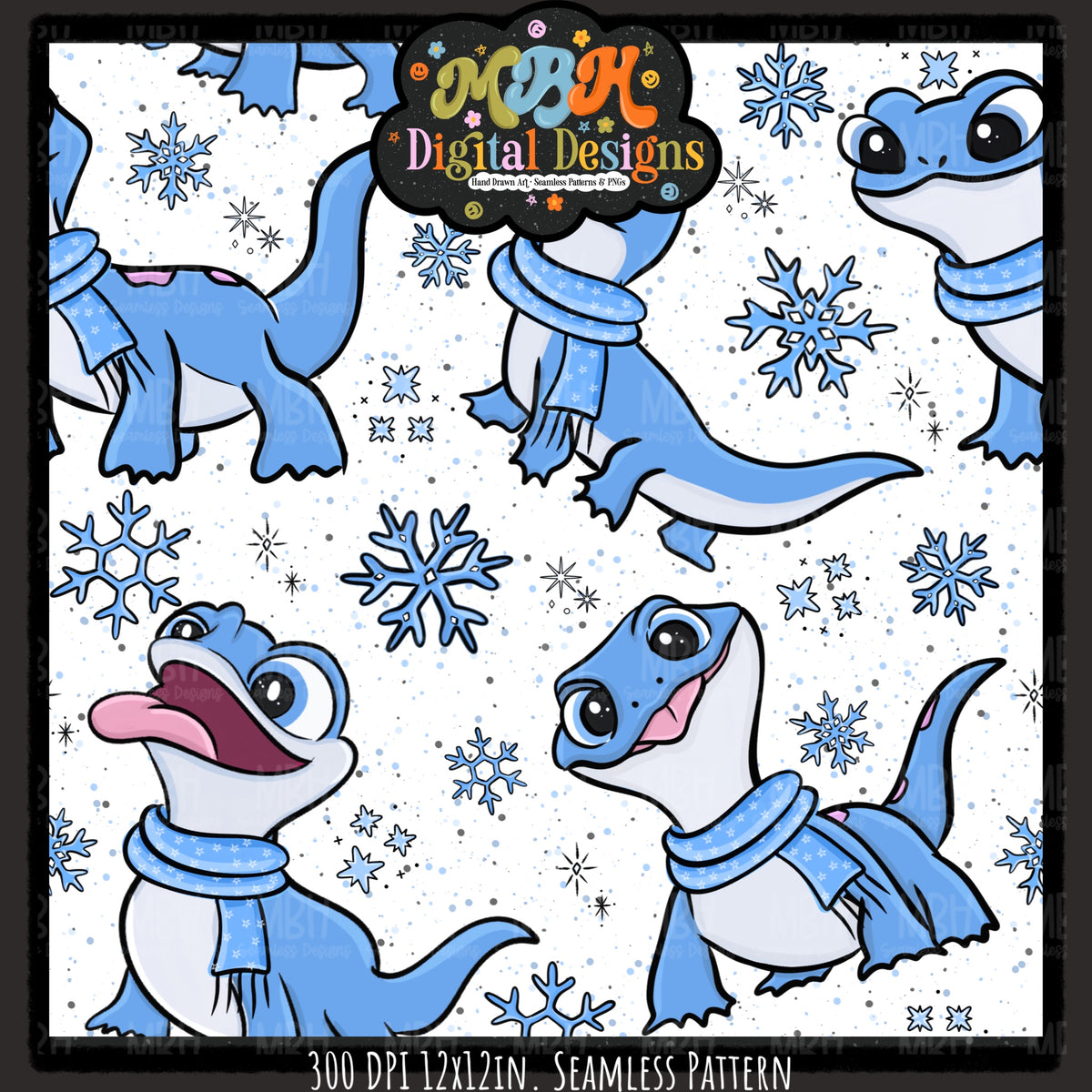 Bruni Seamless Pattern // PNG // Assorted Colorways