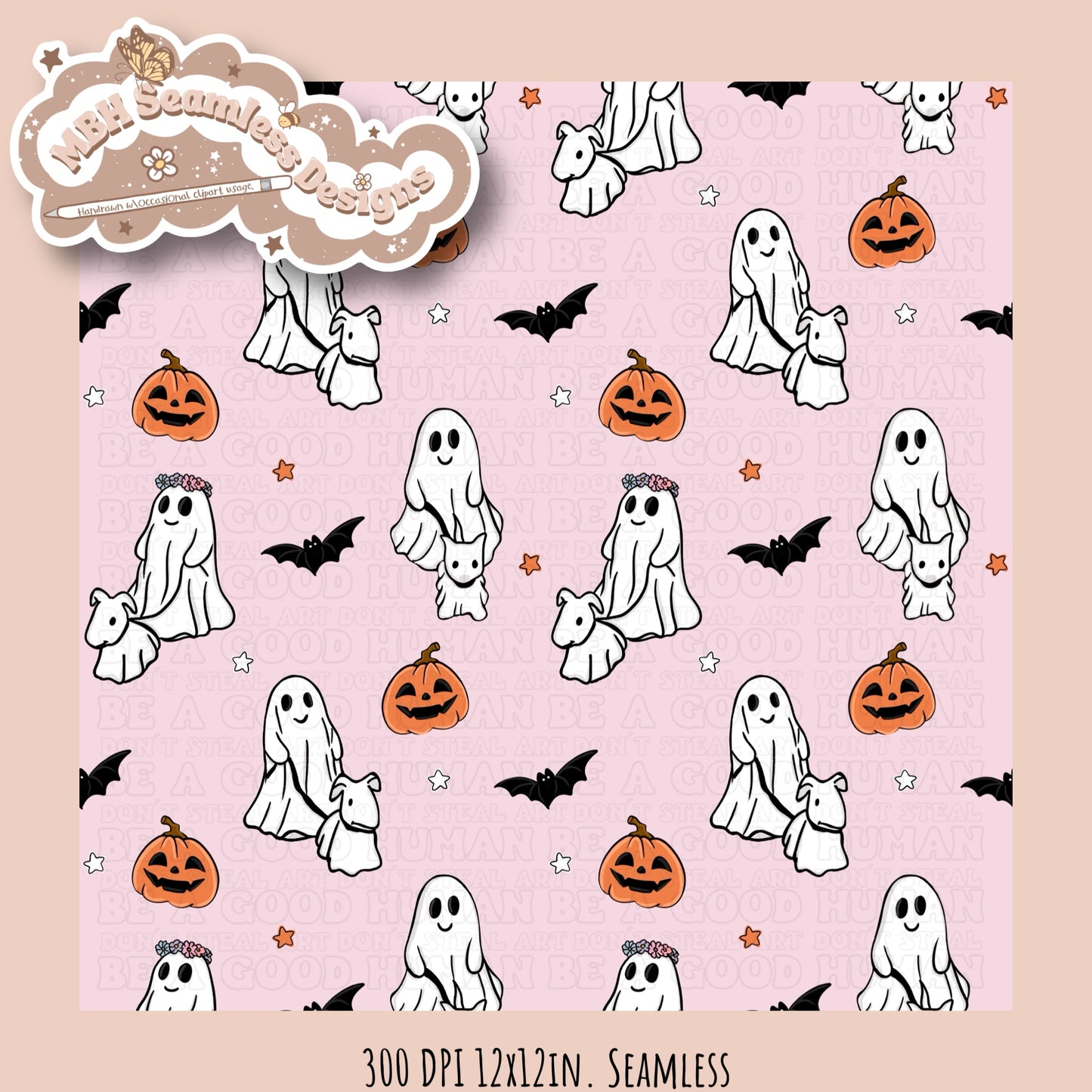 Viral Ghost Dogs Seamless MULTIPLE COLORWAYS