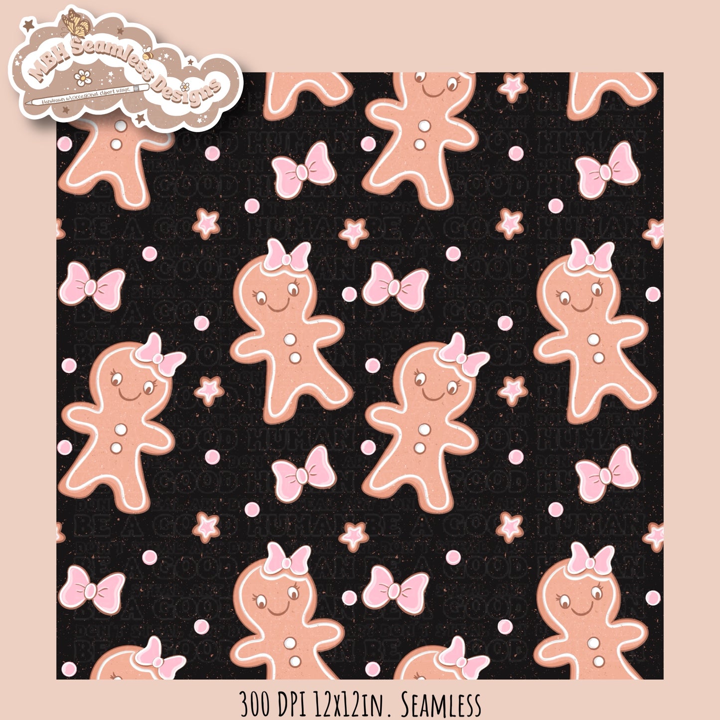 Pink Gingerbread Girl  MULTIPLE COLORWAYS