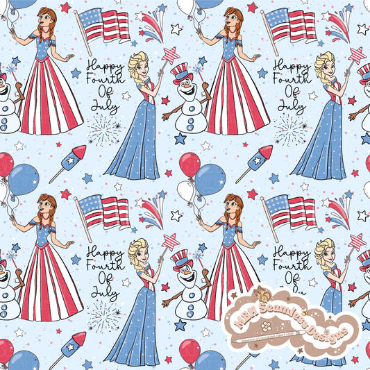 Frozen FOJ Seamless Pattern