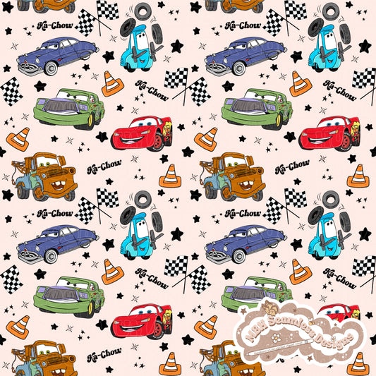 Cars Seamless Pattern & PNG MULTIPLE COLORWAYS