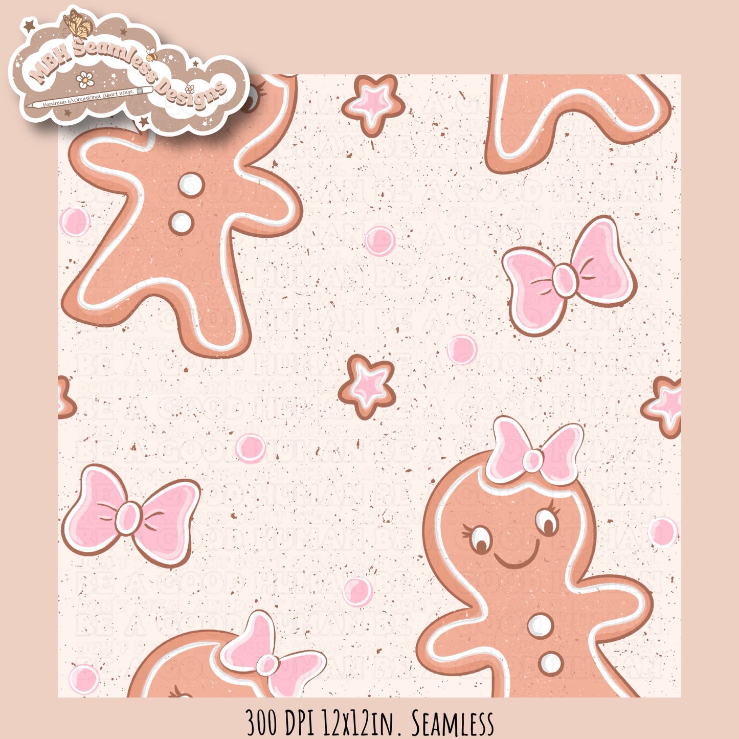 Pink Gingerbread Girl  MULTIPLE COLORWAYS