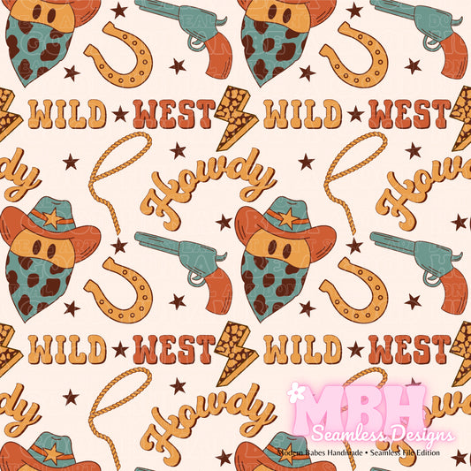 Wild West Seamless Pattern