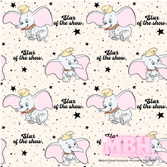 Dumbo Star ASSORTED COLORWAYS Seamless Pattern