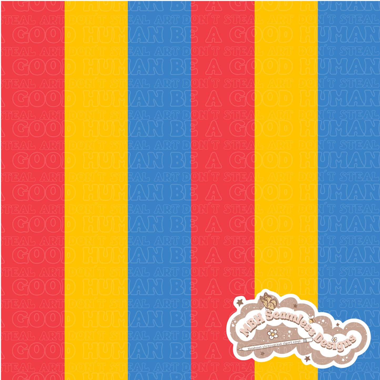 Button Eyes Circus & Coordinate Seamless Pattern & PNG