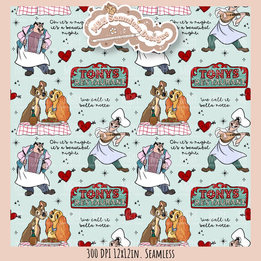 Bella Note L&T Seamless Pattern // PNG // Multiple Colorway Options