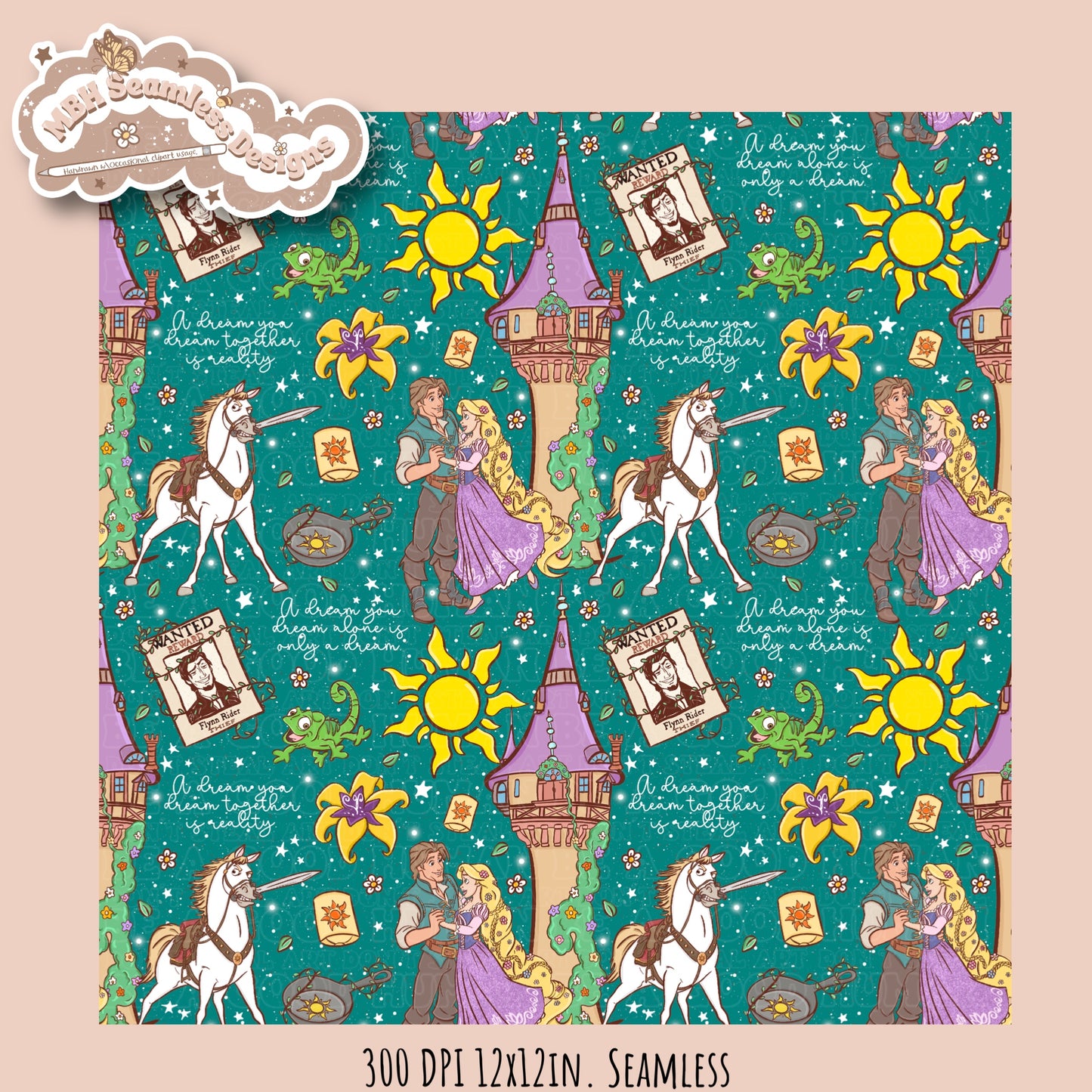 Tangled Seamless Pattern • Multiple Colorway Options