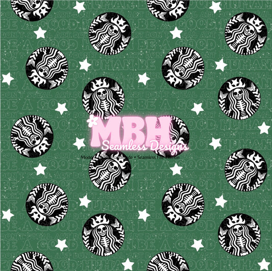 Skeleton Starbies Seamless Pattern