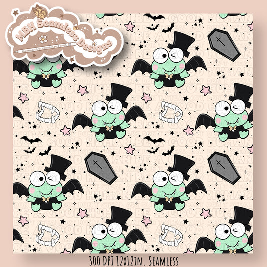 Kerropi Vampire Seamless Pattern MULTIPLE COLORWAYS