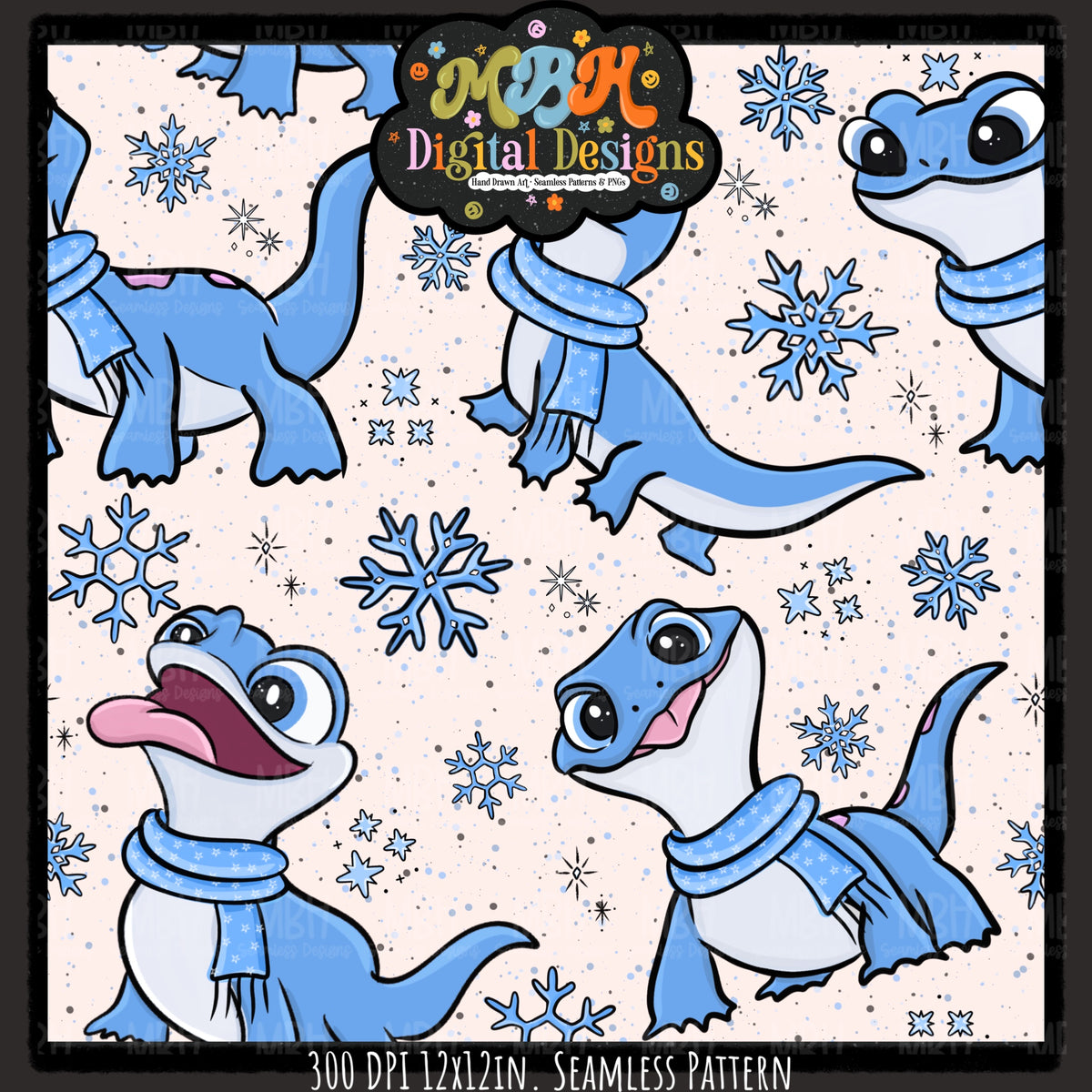 Bruni Seamless Pattern // PNG // Assorted Colorways