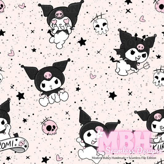 Kuromi Spex Seamless Pattern MULTIPLE COLORWAYS