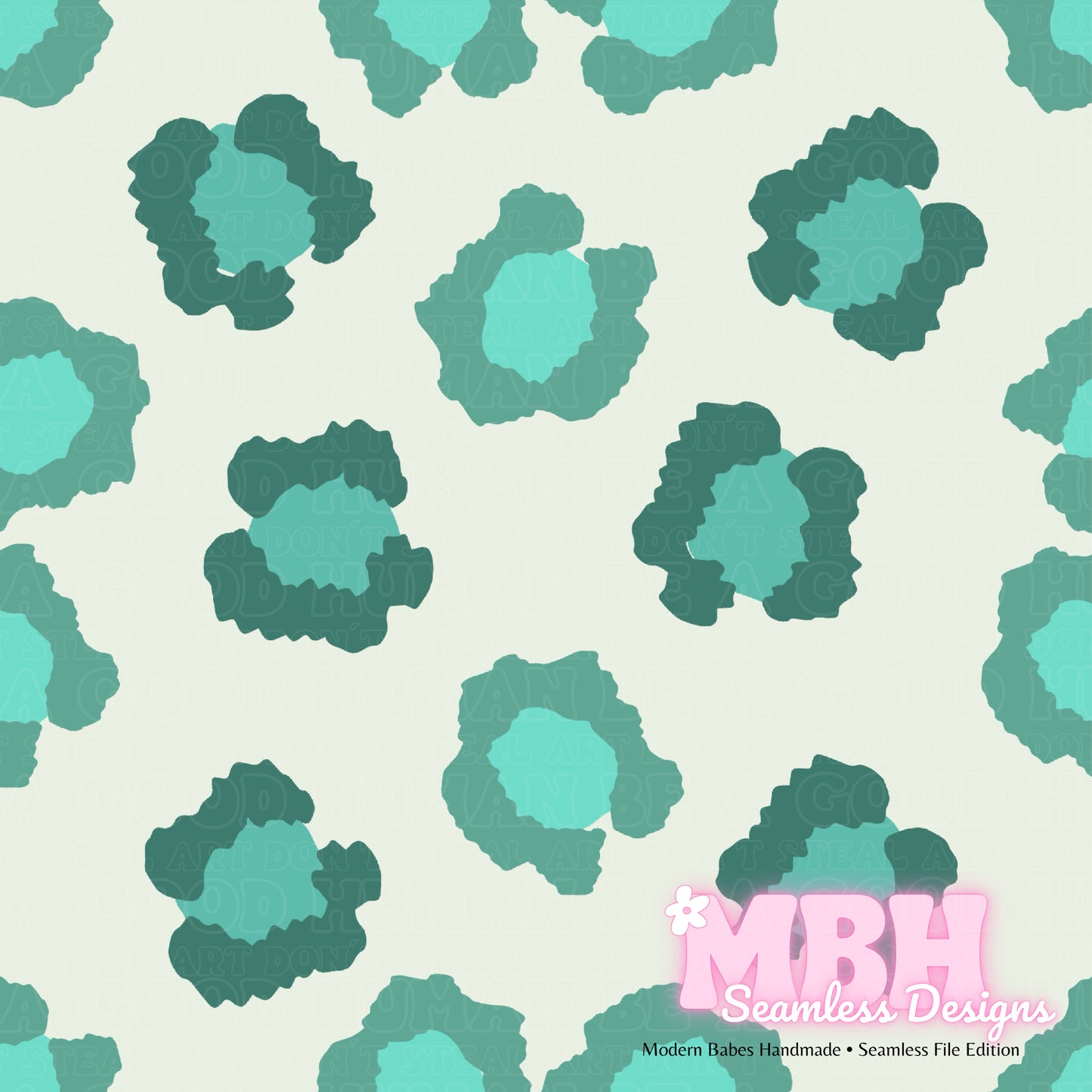 St. Patricks Day Leopard Seamless Pattern