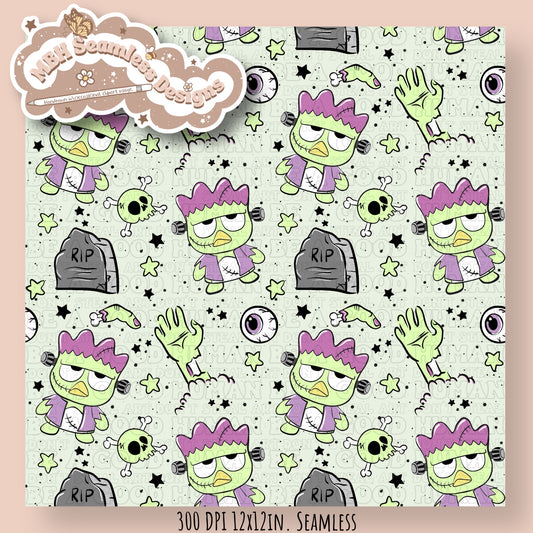 Badtz-Maru Zombie Seamless Pattern MULTIPLE COLORWAYS