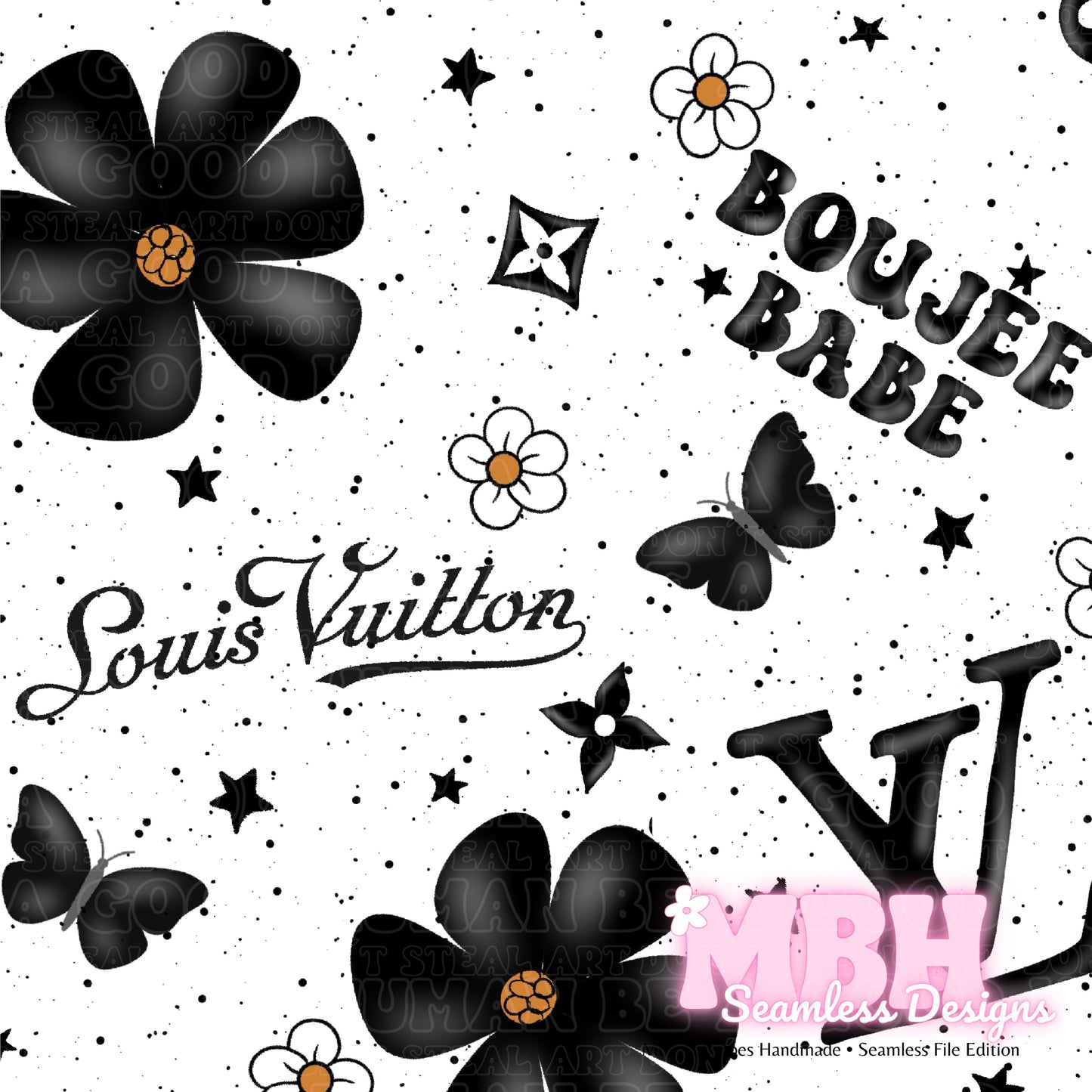 Boujee Midnight Floral Seamless Pattern MULTIPLE COLORWAYS