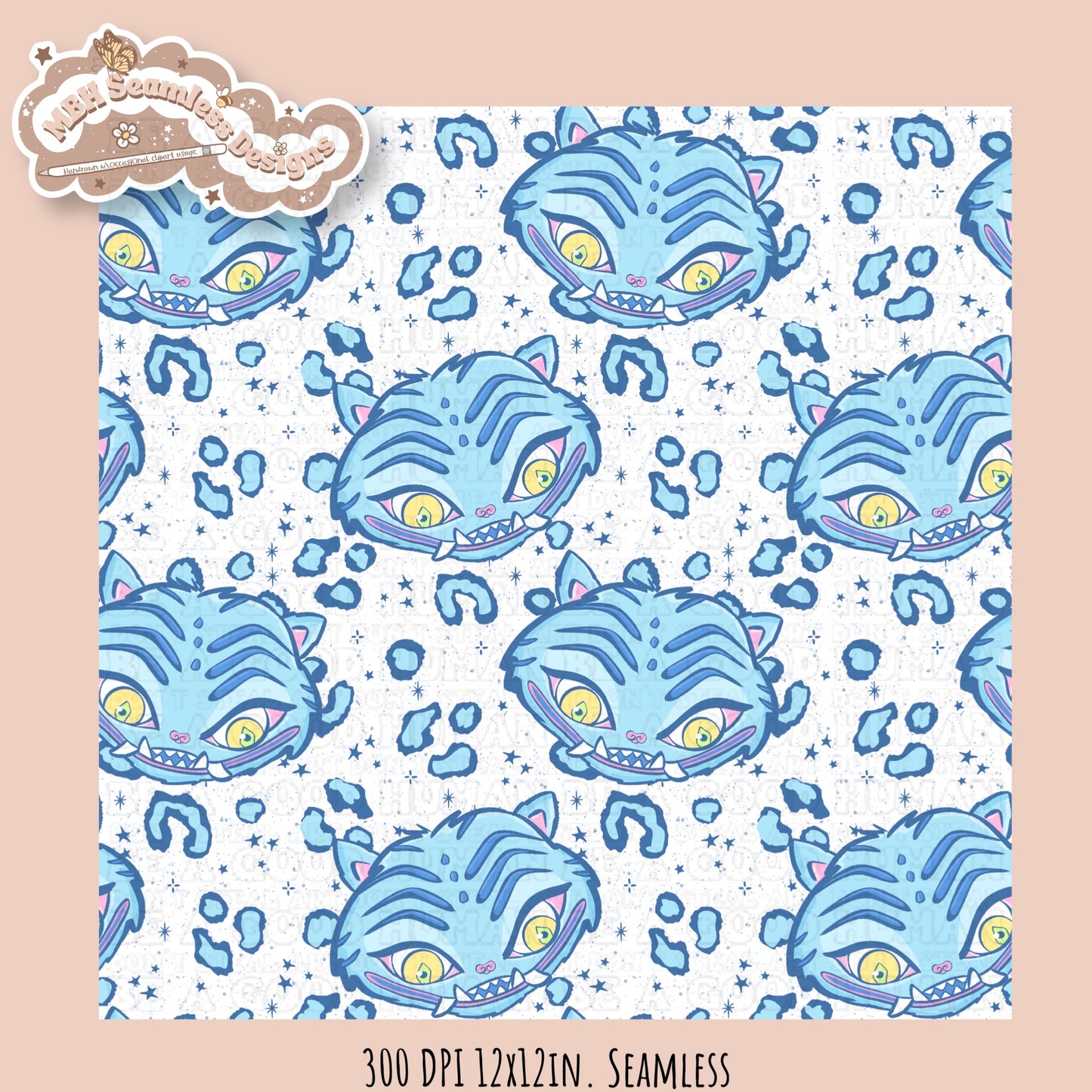 Derpy Cheetah Print Seamless Pattern // Assorted Colorways