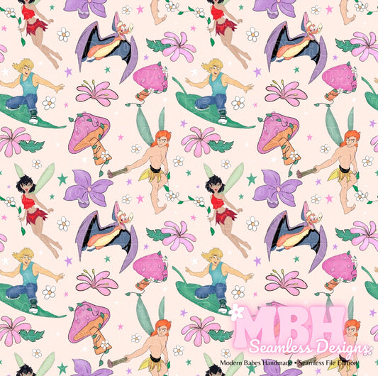 Fern Gully Floral Seamless Pattern