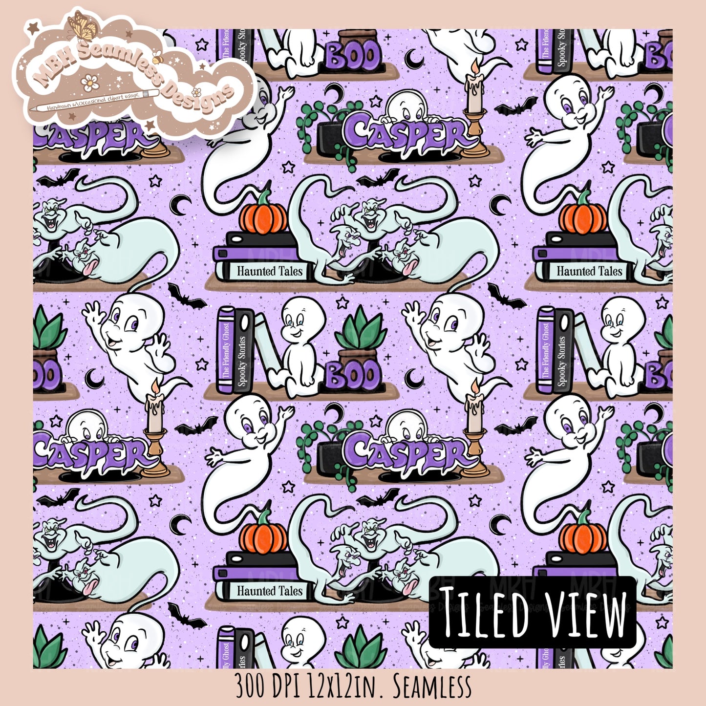Casper Shelves Seamless Pattern // PNG // Multiple Colorway Options