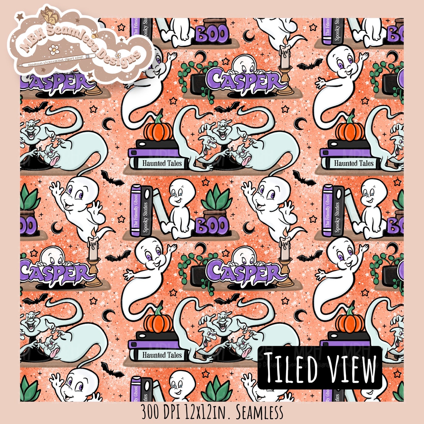 Casper Shelves Seamless Pattern // PNG // Multiple Colorway Options