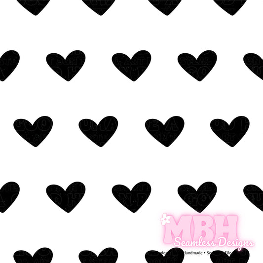 Distressed Hearts Assorted Colors Seamless Patterns