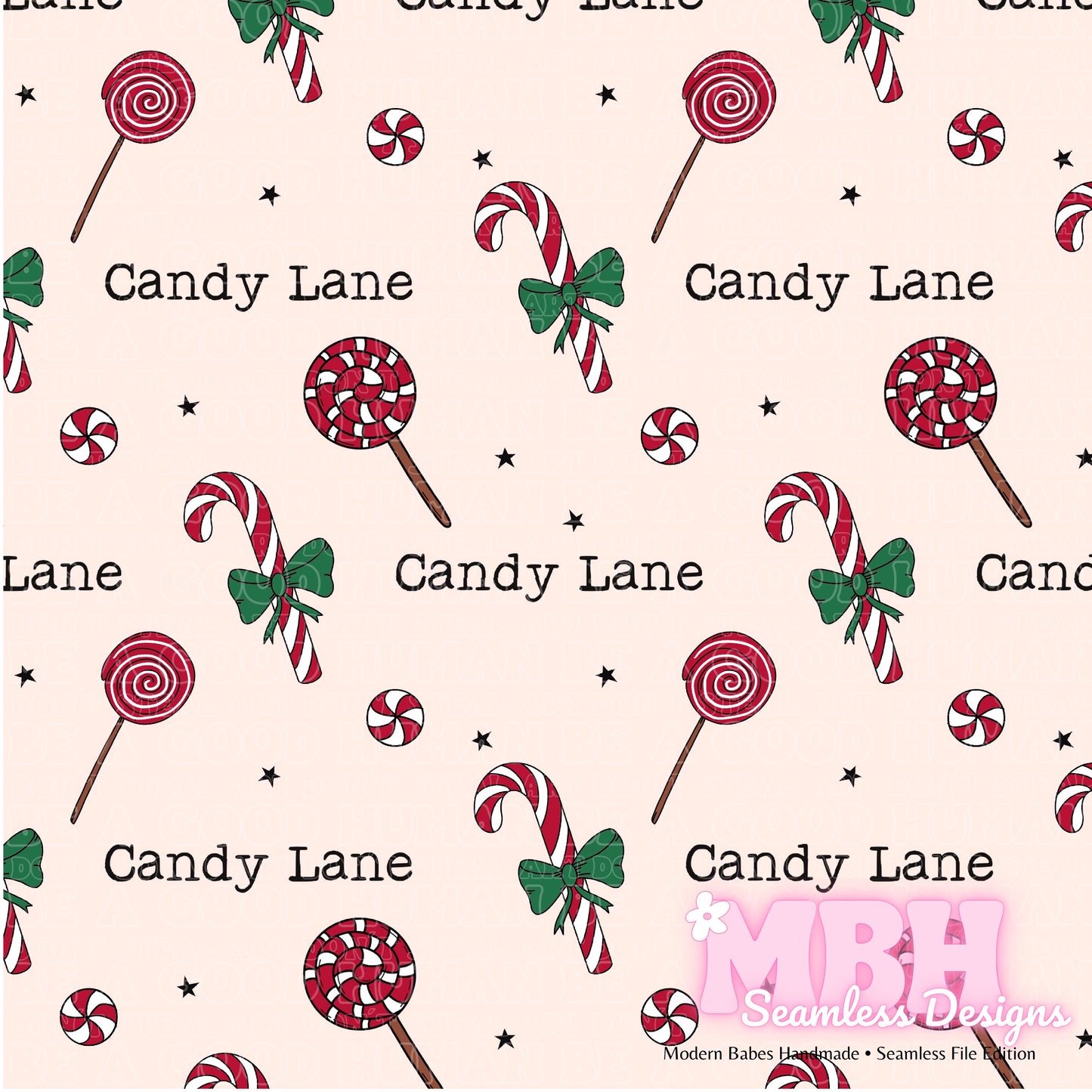 Candy Lane Seamless Pattern