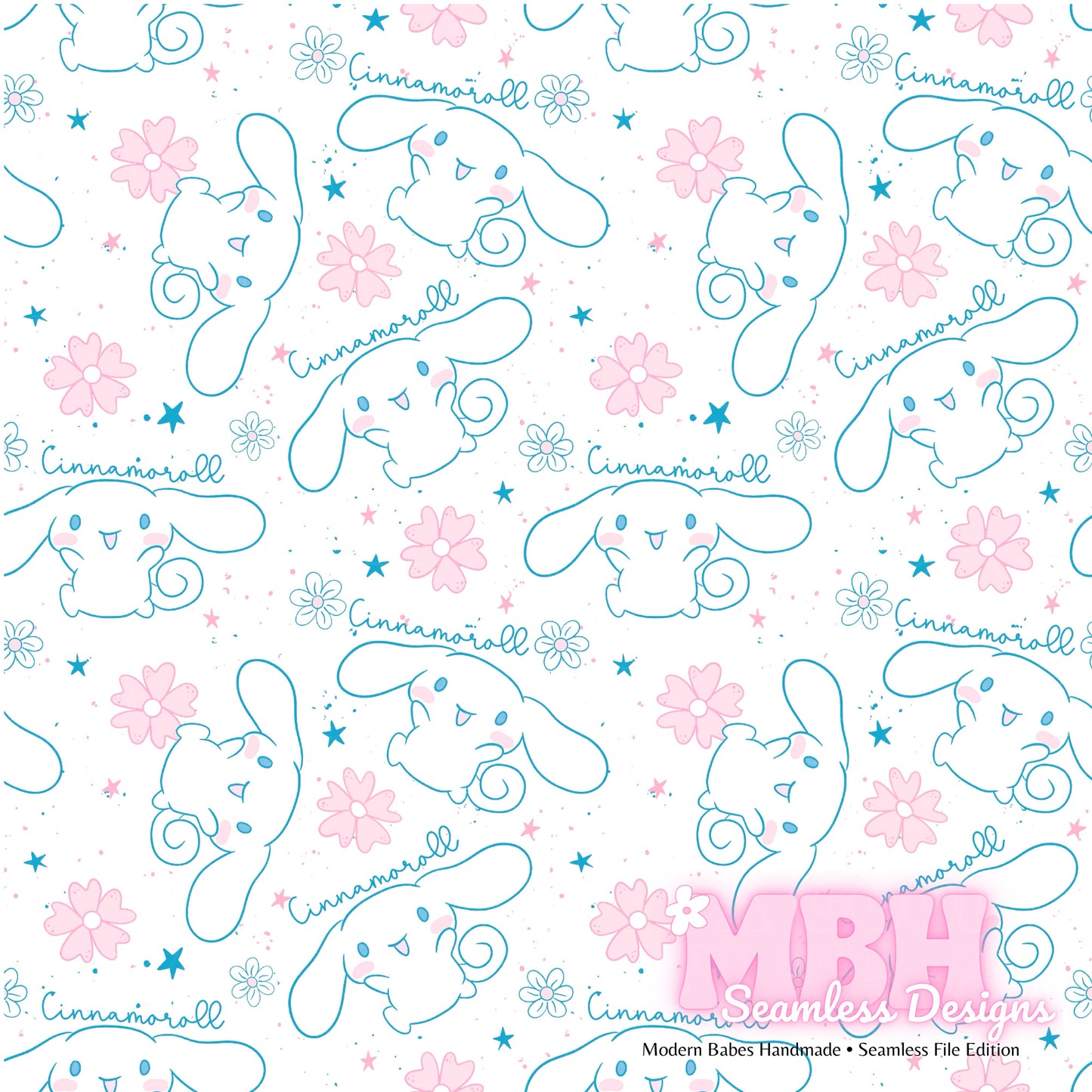 Cinnamoroll Seamless 2 Colorways Seamless Pattern