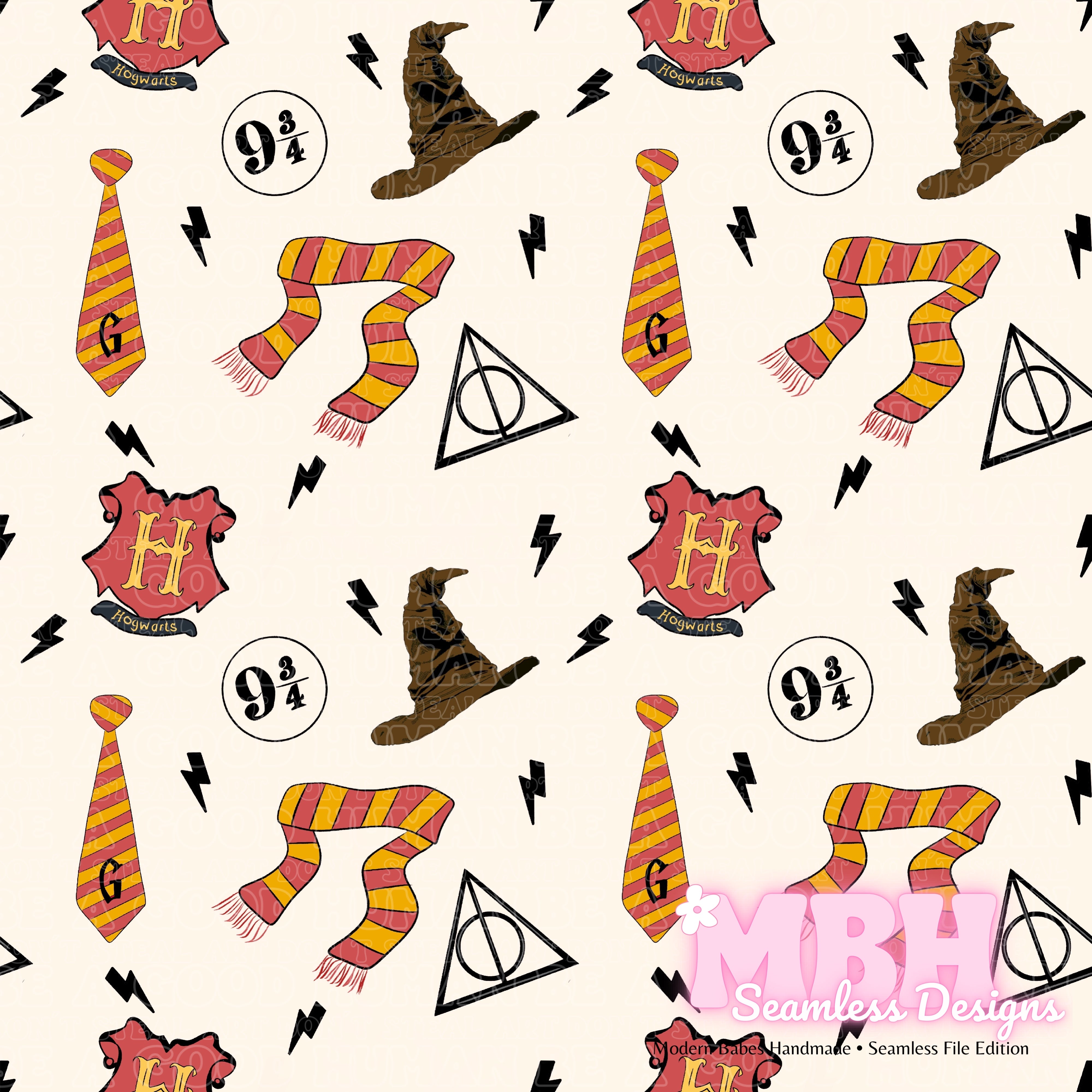 HP Bolts Seamless Pattern – MBH Seamless Designs